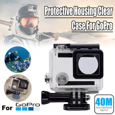 $13.50 • Buy NEW Waterproof Diving Protective Housing Clear Case For GoPro Hero 3+ 4 Camera