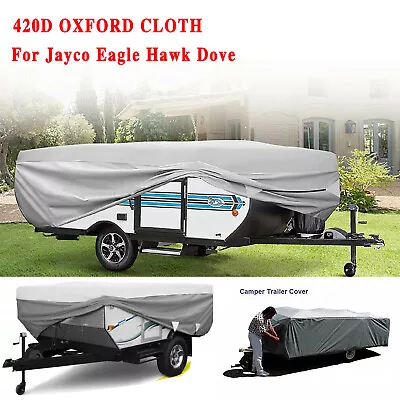 12-14ft/3.7 - 4.2M Camper Trailer Caravan Cover For Jayco Eagle Hawk Dove Tent • $92.99