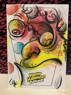 2023 Wacky Packages Halloween Postcards Sketch Artist 13* • $95