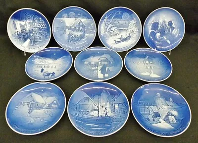 10 B&G Jule Bing & Grondahl Christmas Collector Plates 1968 - 1977 MINT (23) • $79.99