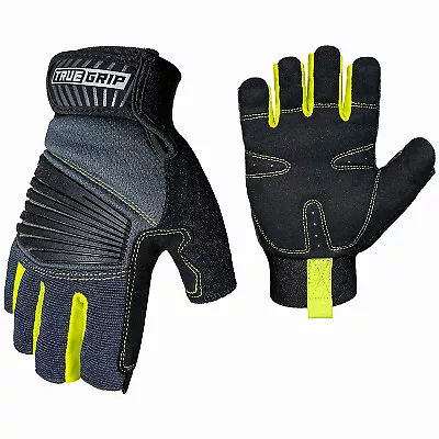 True Grip 98673-23 Pro Fingerless Gloves Padded Palm Men's XL • $42.35