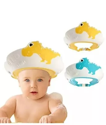 FUNUPUP 2 Pack Baby Shower Cap Kids Shampoo Shower Bath Cap Adjustable • £8.99