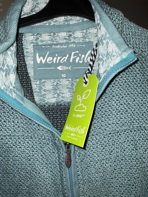 £22.99 • Buy Weird Fish Womens Sontee Full Zip Macaroni Sea Green Size 10