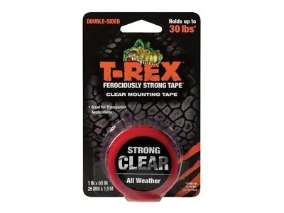 Shurtape T-REX Clear Mounting Tape 25mm X 1.5m - 285664 • £11.99