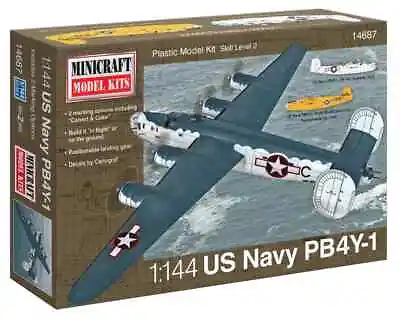 Minicraft PB4Y-1 USN  Calvert & Coke  W/2 Options 1/144 Scale Model - 14687 • $22.95