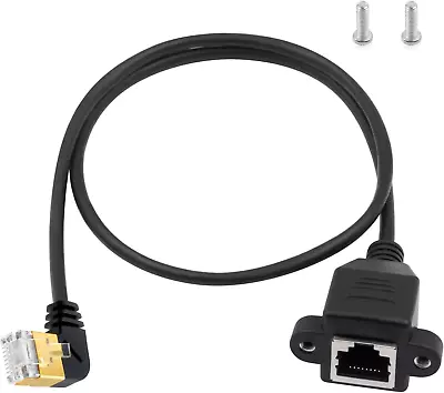 Ethernet 90 Degree Adapter Cable Cat 8 Ethernet Cable Extreme Thin Right Angle • $19.67