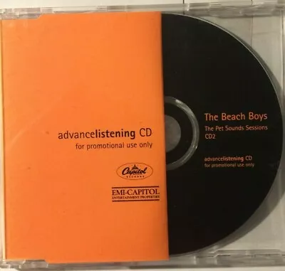 THE BEACH BOYS RARE UK Advance PROMO Pet Sounds Sessions CD No.2 • $49.95