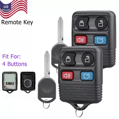 2 For 2005 2006 2007 2008 2009 Ford Mustang Keyless Entry Remote Fob + 4D63 Key • $12.85