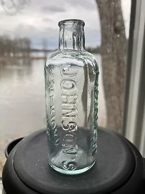 EARLY Liniment Bottle - - Vintage Aqua Medicine - 1890s! • $4.95