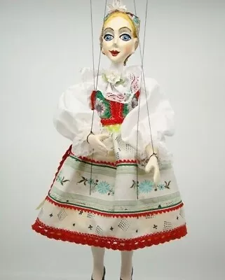 Marionette Girl In National Costume - Handmade Original Puppet • £142.80