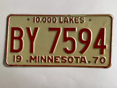 1970 Minnesota License Plate 100% All Original • $12.99