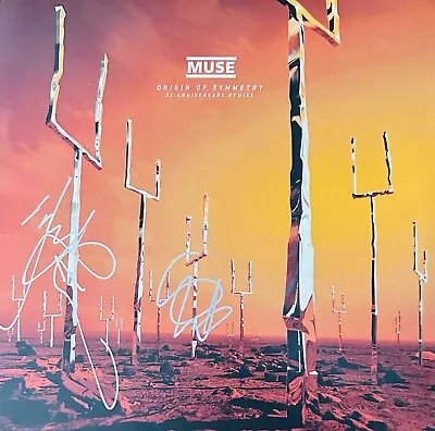 Muse Signed Album Origins Of Symmetry Autographed Record Matt Bellamy + Chris • $599
