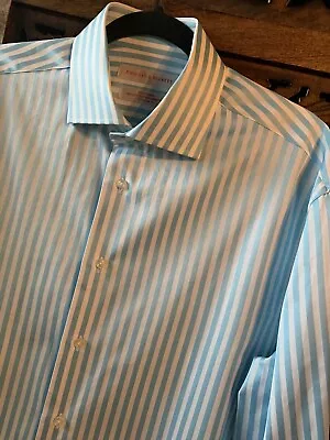 Rhodes And Beckett Men Dress Shirt Sz L Egyptian Cotton Suit Spec Occasion New. • $33