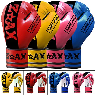 Kids Junior Boxing Gloves Training Sparring Gloves Punching Bag Gloves 468 OZ • £9.99