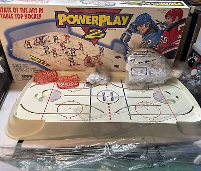 Vintage 90’s  IRWIN POWER PLAY 2 TABLE TOP NHL HOCKEY GAME  Open Box • $95