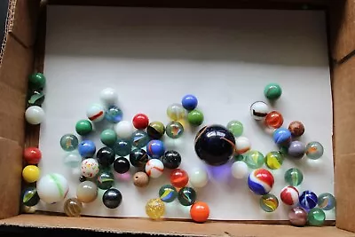 Large Lot Of Mixed Marbles Possibly Vintage - Various Sizes • $15.95