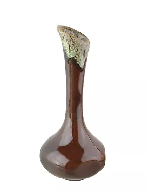 Vintage Signed Van Briggle Bud Vase Brown / Mint Greenish  Glazed Art Pottery • $19.99