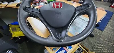 HONDA Civic FD2 Type R Genuine Leather Steering Wheel Jdm Rare • $744.13