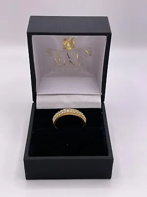 916/22ct Solid Gold Band Ring | Size - L | Weight - 2.8gm • £320