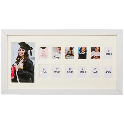 School Years Picture Days Collage Frame With Double White Mat K-12 Keepsake • $21.99