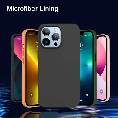 $9.49 • Buy Shockproof Liquid Silicone Case Cover For IPhone 13 12 11 Pro Max  XR XS MAX 7 8