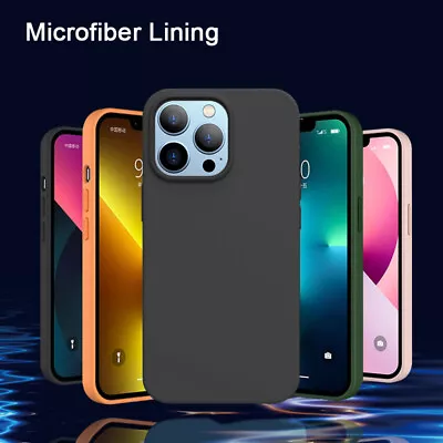 $7.95 • Buy Shockproof Liquid Silicone Case Cover For IPhone 15 14 13 12 11 Pro Max  XR XS