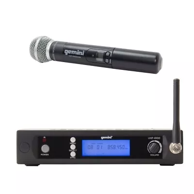 Gemini Sound UHF-6100M Pro Equipment Wireless PA System Live Karaoke Microphones • $124.95