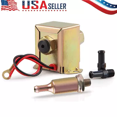 12V Electric Fuel Pump 2-4 PSI Universal Inline Low Pressure Gas Diesel New • $16.89