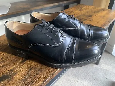 BLACK SHOES SIZE 8 Uk MADE IN ITALY USED COND • £12.50