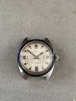 Royce Diver Automatic Date 35mm Mens Wrist Watch Vintage Original~ RUNS • $50