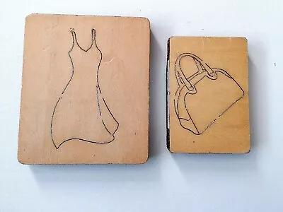 £12 • Buy 2 X  Cross-Cuts Wooden Die Cutter - Ladies Dress  & Handbag