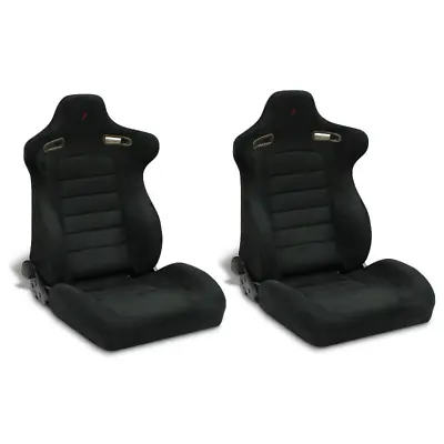 SAAS Drift Blade Seats (2) Black Alcantara ADR Compliant • $780