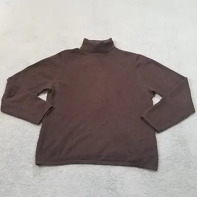 $29.80 • Buy Vintage Charter Club Sweater Womens Extra Large Brown 100% Cashmere Turtleneck