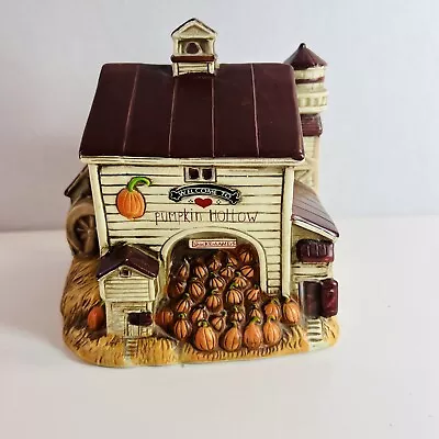 Vintage SCHMID Music Box PUMPKIN HOLLOW C. Wysocki Americana Celebration • $19.99