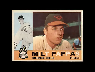 1960 Topps Baseball #12 Milt Pappas (Orioles) EX+ • $3.50