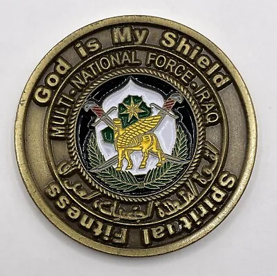 Spiritual Fitness Multi National Force Iraq Military Challenge Coin • $24.99