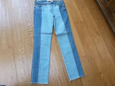 £6 • Buy GAP Ladies Low Rise Real Straight Jeans NWOT  Blue Two Tone 28 Tall