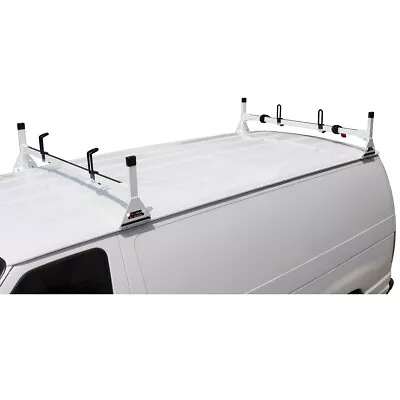 2 Bar SILVER Aluminum Lightweight Roof Rack System Ford Econoline 1992-2013 • $119.80