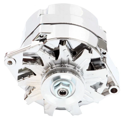 $79.99 • Buy Alternator Fits 110Amp Chrome 1 Wire Self Exciting Street Rod GM 305 350 BBC SBC