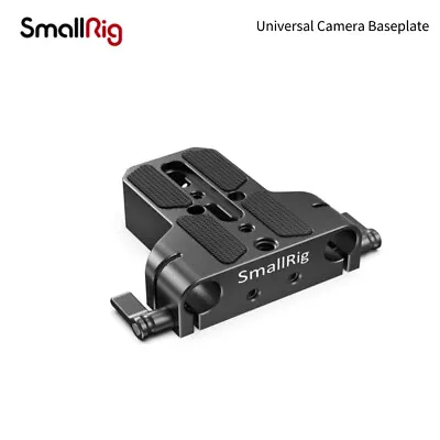 SmallRig Camera Baseplate With Dual 15mm Rod Rail Clamp For Camera Cage UK • £16.07