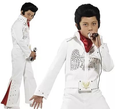 Childs Boys Officially Licensed Deluxe Elvis Fancy Dress Costume By Smiffys • $79.61