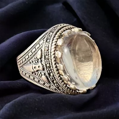 925 Silver Ring Islamic Genuine Dure Najaf Oval Shia Moslem • $75