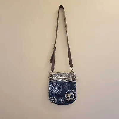 Desigual Unique Blue/Gold/ White  Learn  Crossbody Bag Purse  • $50