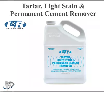 Dental Ultrasonic Solution Tartar Light Stain & Permanent Cement Remover 1 Gl • $64.95