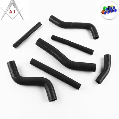 Black For YAMAHA YZ250 YZ 250 1993 1994 1995 Silicone Radiator Coolant Hoses Kit • $91.89