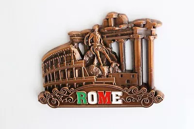 3D - ROME - ITALY - Souvenir Fridge Magnet Kitchen Decor Holiday Gift -Metal • £4.49