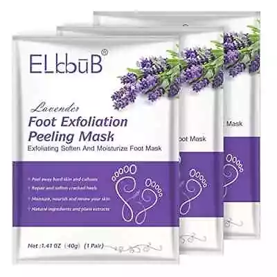 Foot Peel Mask 3 Pack Peeling Away Calluses And Dead Skin Cells - Exfoliation • £7.99