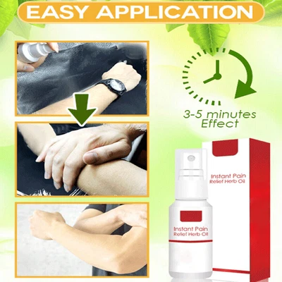 £7.69 • Buy Herbal Pain Relief Spray Mist Cervical Muscle Strain Joint Bruises Low Back Leg