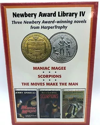 Newberry Award Library IV : Maniac Magee; Scorpions; The Moves Make The Man NEW • $10.58