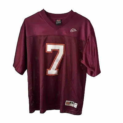 Vintage Nike Virginia Tech Hokies Michael Vick Youth Boys Large #7 Sewn Jersey • $39.91